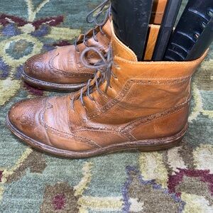 Hundred 100 Mens oxfrod/Durby Leather Shoes Sz EU 44